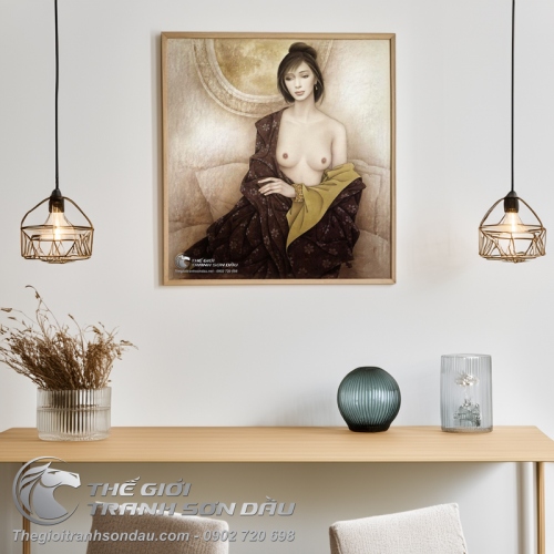 Tranh Khỏa Thân Thiếu Nữ Đẹp Ấn Tượng
