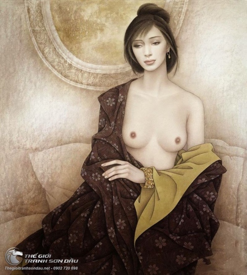 Tranh Khỏa Thân Thiếu Nữ Đẹp Ấn Tượng