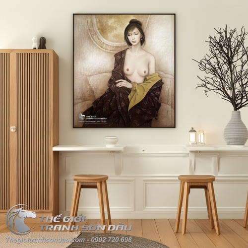 Tranh Khỏa Thân Thiếu Nữ Đẹp Ấn Tượng
