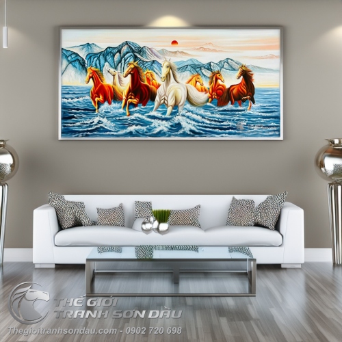 Tranh Mã Đáo Thành Công Bình Sơn Đạp Hải