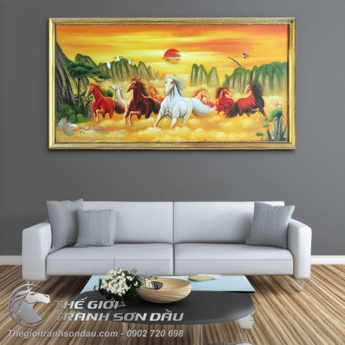 Tranh Mã Đáo Thành Công Đẹp Cho Mệnh Kim