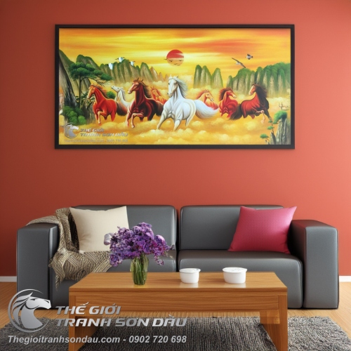 Tranh Mã Đáo Thành Công Đẹp Cho Mệnh Kim