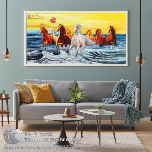 Tranh Mã Đáo Thành Công Hợp Gia Chủ Mệnh Thủy