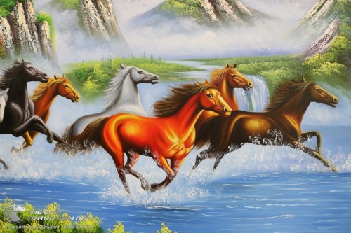 Tranh Mã Đáo Thành Công Sơn Dầu Đẹp Giá Rẻ