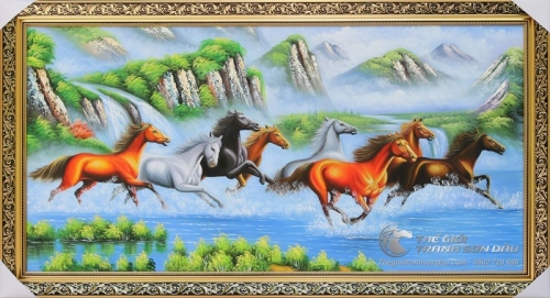 Tranh Mã Đáo Thành Công Sơn Dầu Đẹp Giá Rẻ