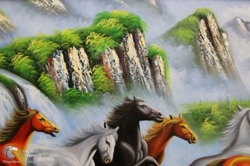 Tranh Mã Đáo Thành Công Sơn Dầu Đẹp Giá Rẻ