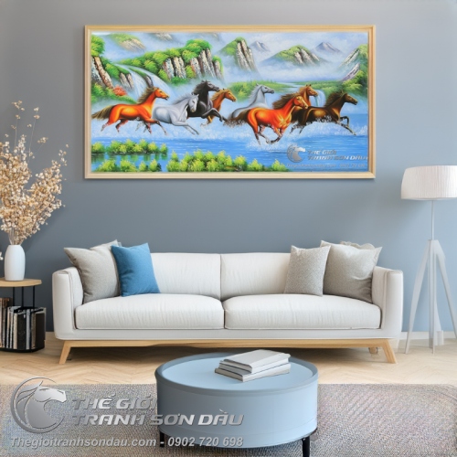 Tranh Mã Đáo Thành Công Sơn Dầu Đẹp Giá Rẻ