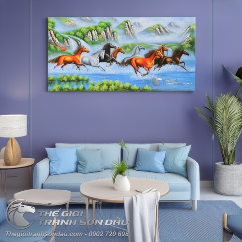 Tranh Mã Đáo Thành Công Sơn Dầu Đẹp Giá Rẻ