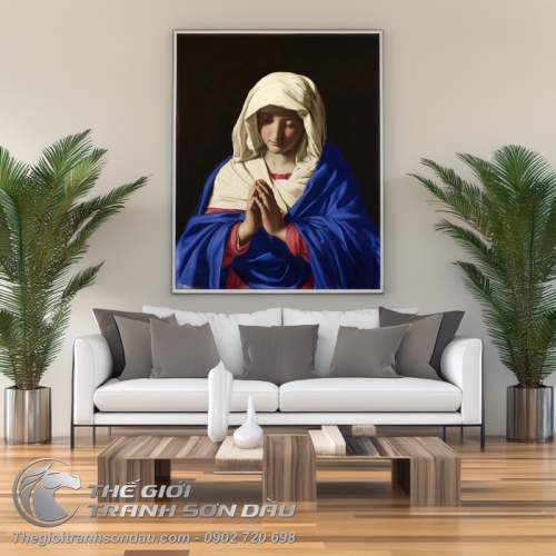 Tranh Mẹ Maria Cầu Nguyện