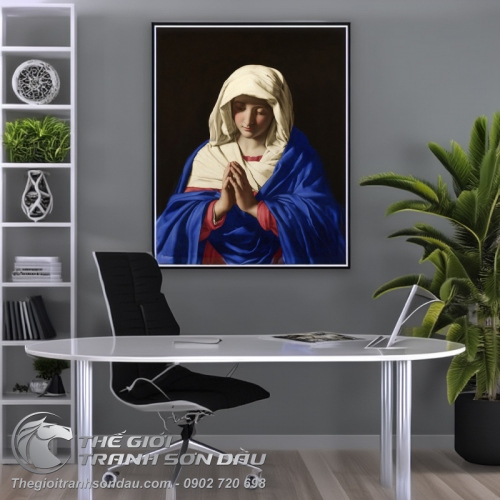 Tranh Mẹ Maria Cầu Nguyện