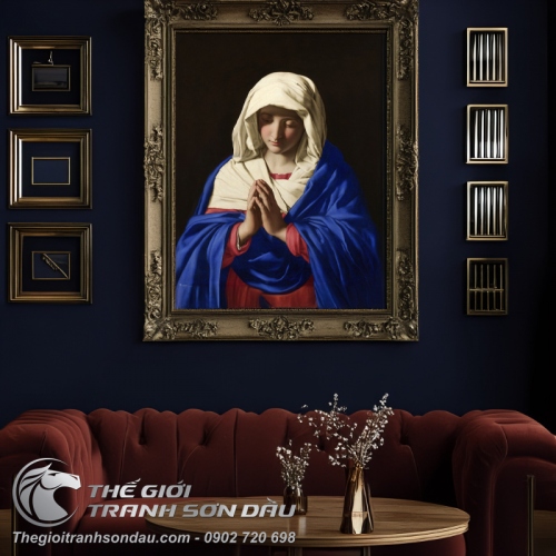 Tranh Mẹ Maria Cầu Nguyện
