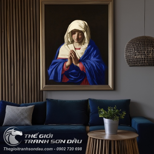Tranh Mẹ Maria Cầu Nguyện