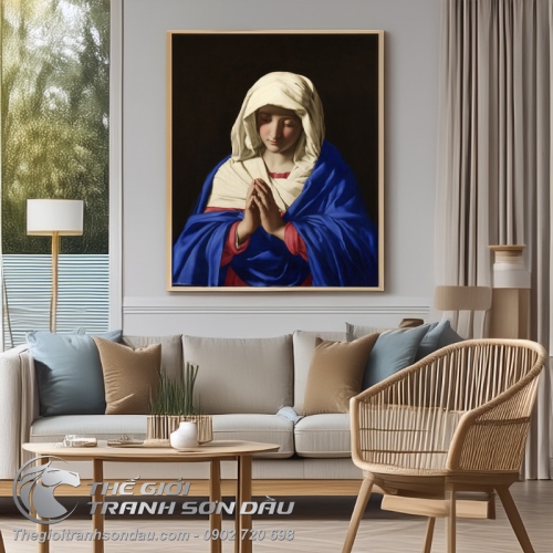 Tranh Mẹ Maria Cầu Nguyện