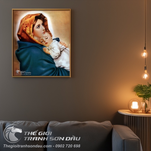 Tranh Mẹ Maria Hài Đồng Jesu