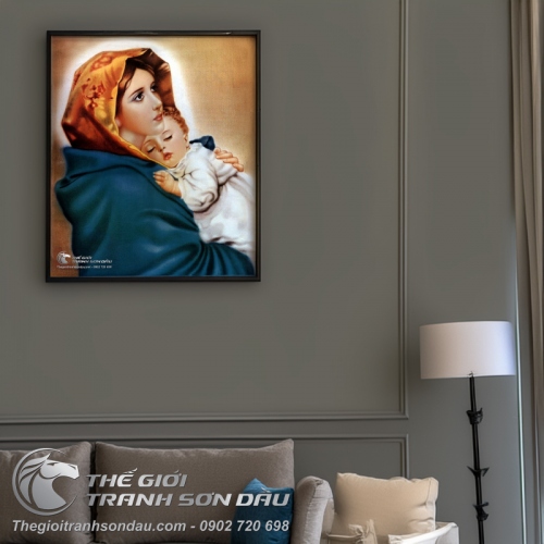 Tranh Mẹ Maria Hài Đồng Jesu