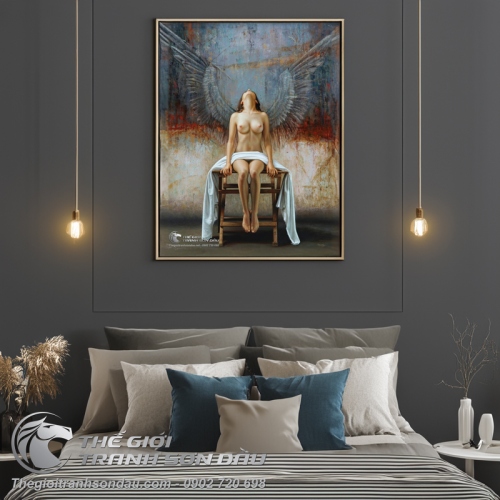 Tranh Nghệ Thuật Vẽ Thiếu Nữ Khỏa Thân