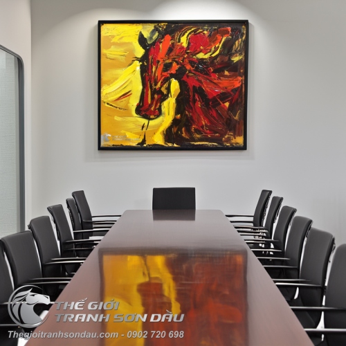 Tranh Ngựa Bán Trừu Tượng