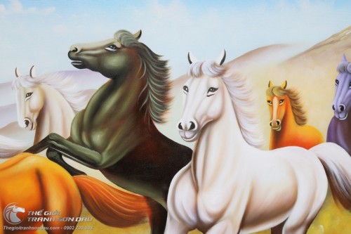 Tranh Ngựa Phong Thủy Treo Phòng Khách