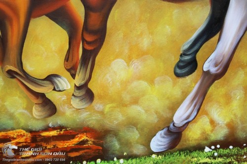 Tranh Ngựa Phong Thủy Treo Phòng Khách