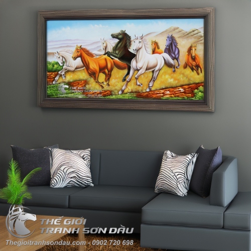 Tranh Ngựa Phong Thủy Treo Phòng Khách
