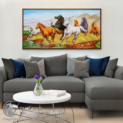 Tranh Ngựa Phong Thủy Treo Phòng Khách