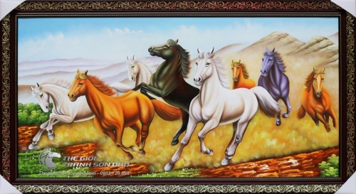 Tranh Ngựa Phong Thủy Treo Phòng Khách