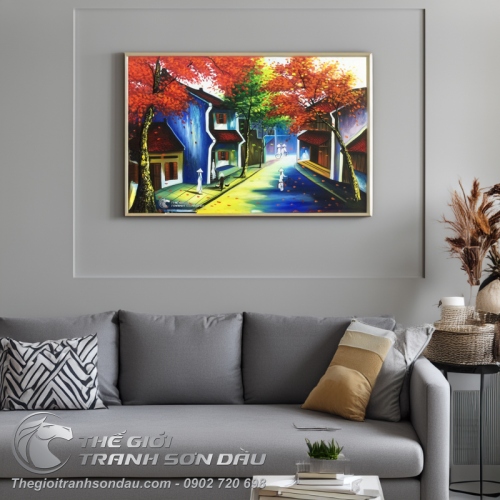 Tranh Phố Cổ Việt Nam Con Đường