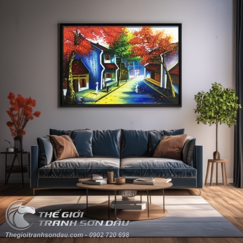 Tranh Phố Cổ Việt Nam Con Đường