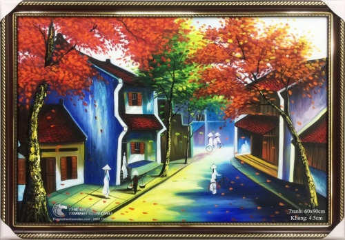 Tranh Phố Cổ Việt Nam Con Đường
