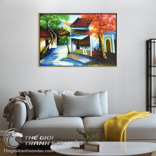 Tranh Phố Cổ Việt Nam Ngõ Vắng