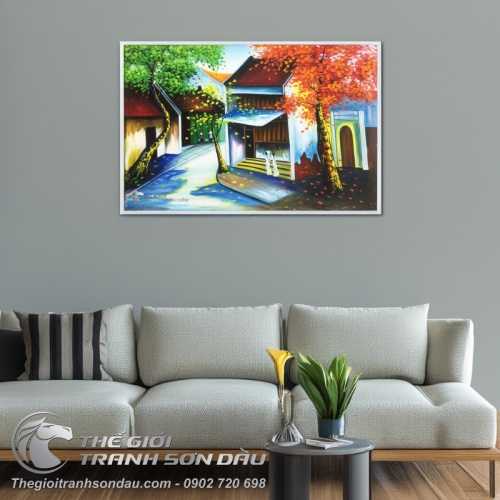 Tranh Phố Cổ Việt Nam Ngõ Vắng