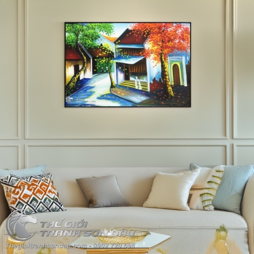 Tranh Phố Cổ Việt Nam Ngõ Vắng