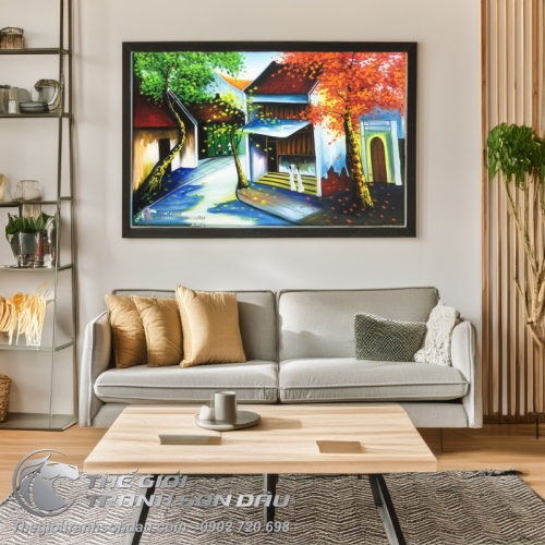 Tranh Phố Cổ Việt Nam Ngõ Vắng