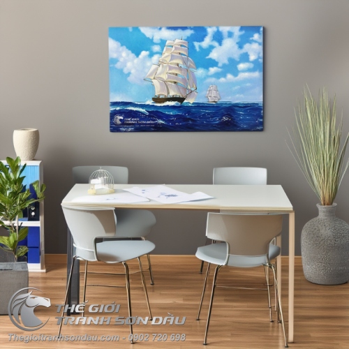 Tranh Phong Thủy Thuận Buồm Xuôi Gió