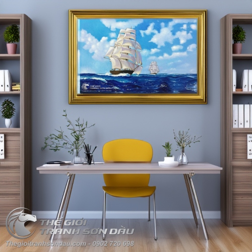Tranh Phong Thủy Thuận Buồm Xuôi Gió