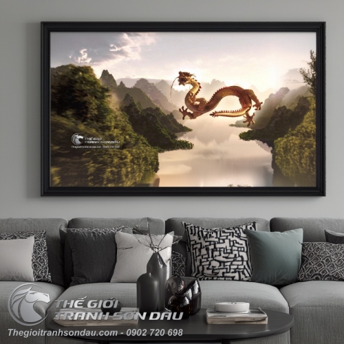 Tranh Rồng Và Núi Sông