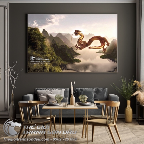 Tranh Rồng Và Núi Sông