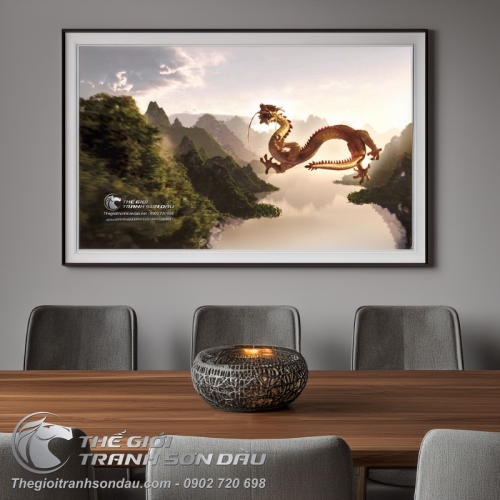 Tranh Rồng Và Núi Sông