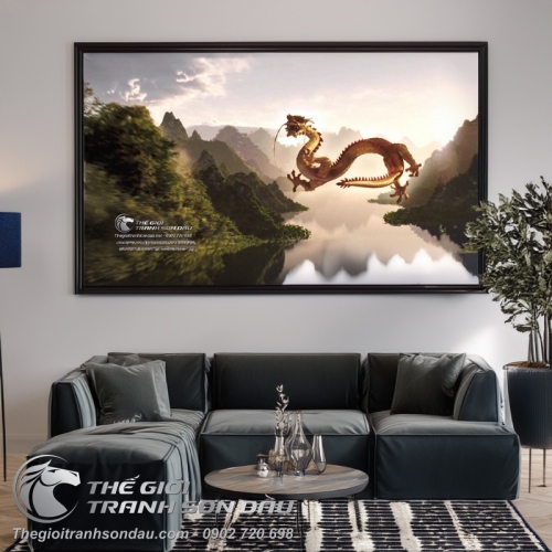 Tranh Rồng Và Núi Sông
