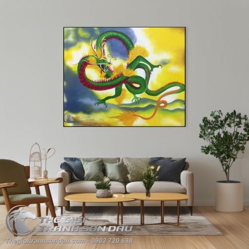 Tranh Rồng Xanh Thanh Long