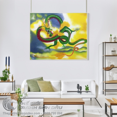 Tranh Rồng Xanh Thanh Long