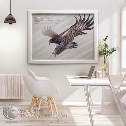 Tranh Sơn Dầu Chim Đại Bàng tặng Khai Trương