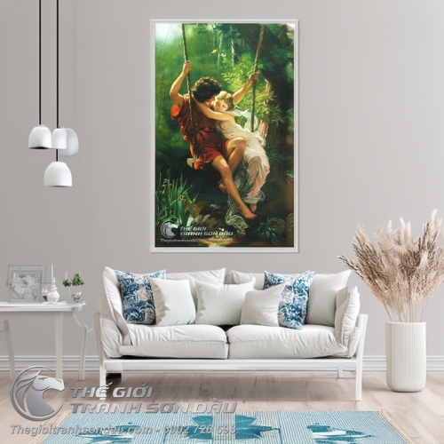 Tranh Sơn Dầu Cổ Điển Xích Đu