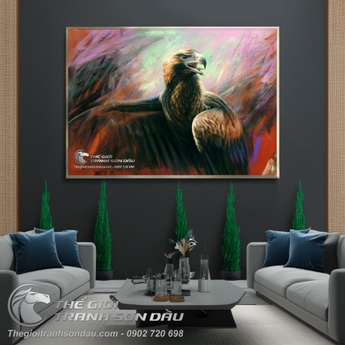 Tranh Sơn Dầu Đại Bàng Sải Cánh