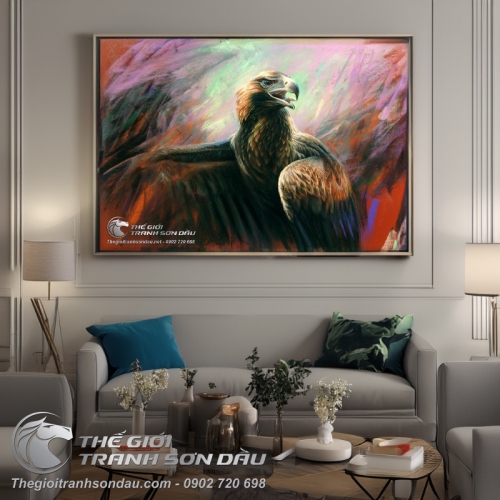 Tranh Sơn Dầu Đại Bàng Sải Cánh