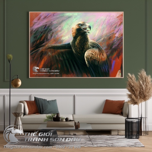 Tranh Sơn Dầu Đại Bàng Sải Cánh
