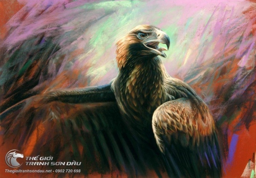 Tranh Sơn Dầu Đại Bàng Sải Cánh