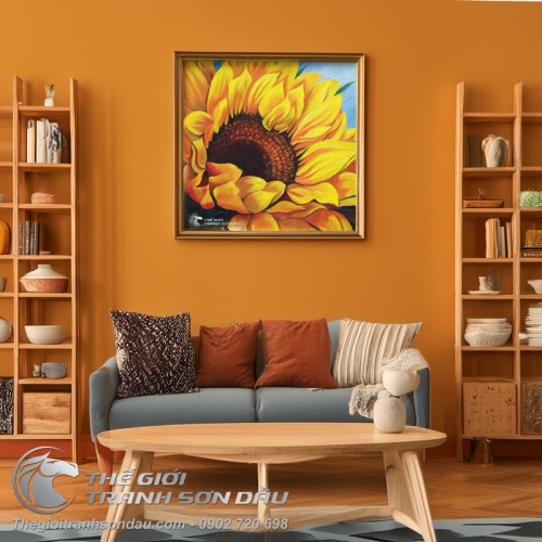 Tranh Sơn Dầu Hoa Hướng Dương