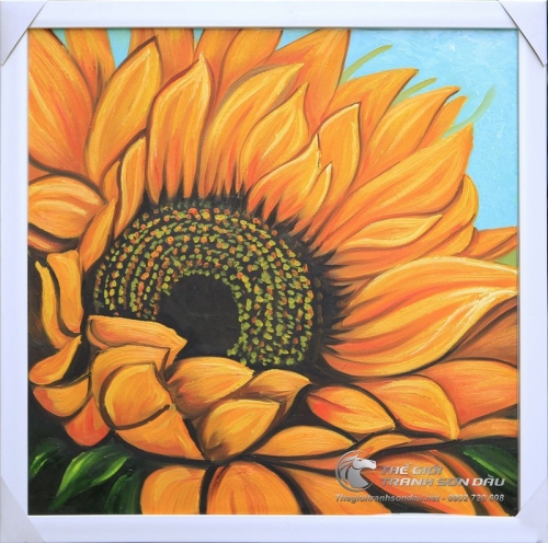 Tranh Sơn Dầu Hoa Hướng Dương Rực Rỡ