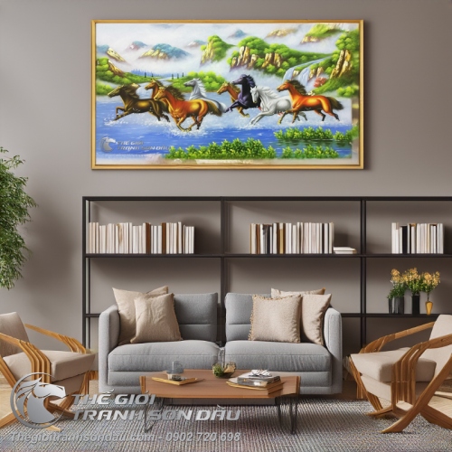 Tranh Sơn Dầu Ngựa Đẹp Giá Rẻ